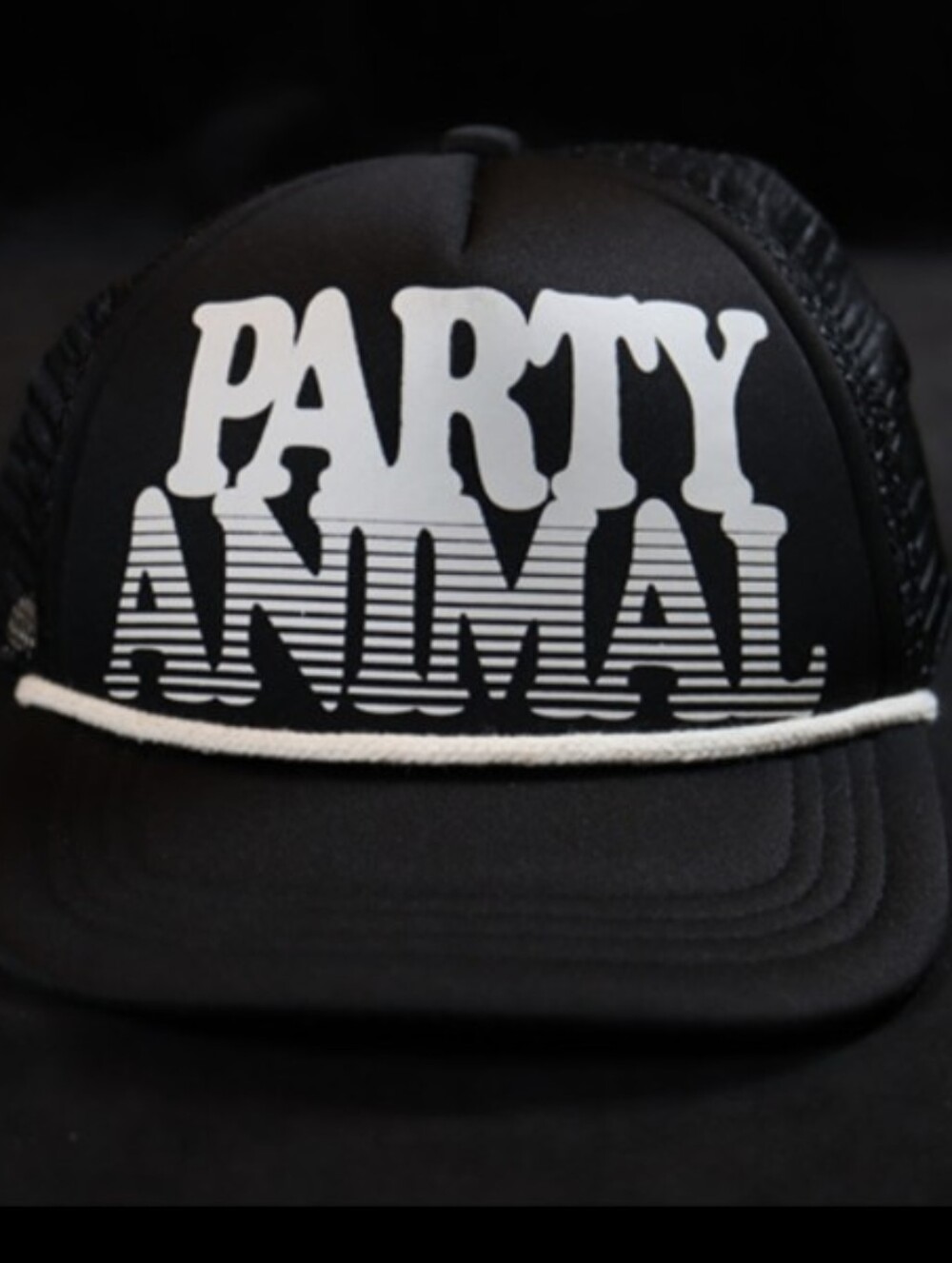 Vintage "Party Animal" Mesh Snapback Truckers Hat Cap Funny Gag Gift
